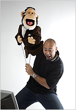 Puppeteering using a monitor